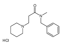 N-benzyl-N-methyl-3-piperidin-1-ylpropanamide,hydrochloride结构式