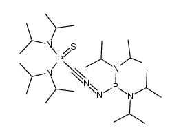 C-[Bis(diisopropylamino)thiooxophosphoranyl]-N-[bis(diisopropylamino)phosphino]nitrilimine结构式