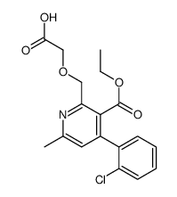 2-[[4-(2-chlorophenyl)-3-ethoxycarbonyl-6-methylpyridin-2-yl]methoxy]acetic acid Structure