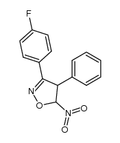 3-(4-fluorophenyl)-5-nitro-4-phenyl-4,5-dihydroisoxazole Structure