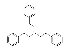 tris-β-phenylethylbismuth Structure