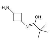 N-(3-aminocyclobutyl)-2,2-dimethylpropanamide结构式