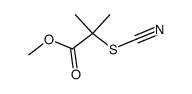 methyl 2-methyl-2-thiocyanatopropanoate结构式