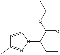 2-(3-甲基-1H-吡唑-1-基)丁酸乙酯结构式