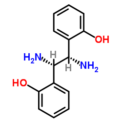 (S,S)-1,2-双(2-羟基苯基)亚乙基二胺结构式