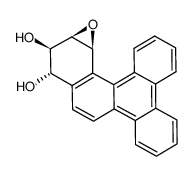 (11S,12R,13R,14S)-11,12-dihydroxy-13,14-epoxy-11,12,13,14-tetrahydrobenzochrysene结构式