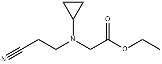 Ethyl 2-[(2-Cyanoethyl)(cyclopropyl)amino]acetate Structure