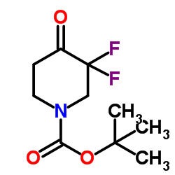 tert-butyl 3,3-difluoro-4-oxopiperidine-1-carboxylate structure