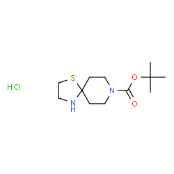 叔-丁基 1-硫代-4,8-二氮杂螺[4.5]癸烷-8-羧酸酯盐酸盐结构式
