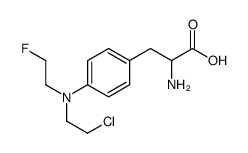 2-amino-3-[4-[2-chloroethyl(2-fluoroethyl)amino]phenyl]propanoic acid Structure