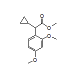 Methyl 2-Cyclopropyl-2-(2,4-dimethoxyphenyl)acetate Structure