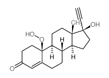 19-Norpregn-4-en-20-yn-3-one,10-hydroperoxy-17-hydroxy-, (17a)- (9CI) Structure