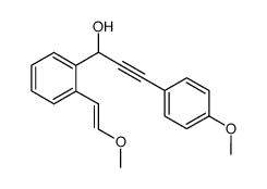 3-(4-methoxyphenyl)-1-(2-(2-methoxyvinyl)phenyl)prop-2-yn-1-ol Structure