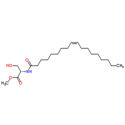 Methyl N-[(9Z)-9-octadecenoyl]-L-serinate Structure