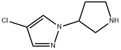 4-氯-1-(吡咯烷-3-基)-1H-吡唑结构式