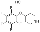 4-(pentafluorophenoxy)piperidine hydrochloride结构式