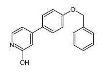 4-(4-phenylmethoxyphenyl)-1H-pyridin-2-one结构式