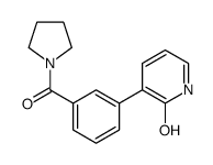 3-[3-(pyrrolidine-1-carbonyl)phenyl]-1H-pyridin-2-one结构式