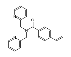 N,N-bis(pyridin-2-ylmethyl)-4-vinylbenzamide Structure