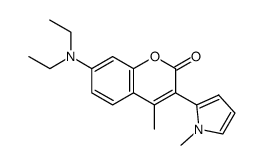 7-Diethylamino-4-methyl-3-(1-methyl-1H-pyrrol-2-yl)-chromen-2-one Structure