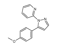 2-[5-(4-methoxyphenyl)-1H-pyrazol-1-yl]pyridine结构式