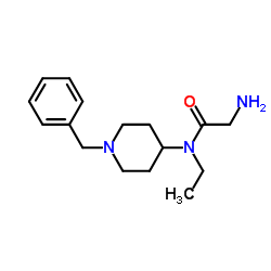 N-(1-Benzyl-4-piperidinyl)-N-ethylglycinamide结构式