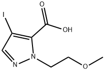 4-碘-1-(2-甲氧基乙基)-1H-吡唑-5-羧酸图片