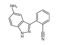 2-(5-Amino-1H-indazol-3-yl)benzonitrile结构式