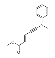 methyl 5-(N-methylanilino)pent-2-en-4-ynoate结构式