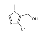 4-bromo-1-methyl-1H-imidazole-5-methanol structure