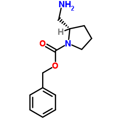 (S)-Benzyl 2-(aminomethyl)pyrrolidine-1-carboxylate Structure