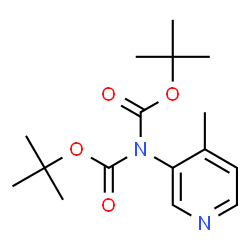 Imidodicarbonic acid, 2-(4-methyl-3-pyridinyl)-, 1,3-bis(1,1-dimethylethyl) ester Structure