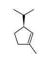 3(S)-isopropyl-1-methylcyclopentene结构式