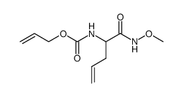 2-((Allyloxycarbonyl)amino)-N-methoxy-4-pentenamide Structure