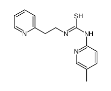 1-(5-methylpyridin-2-yl)-3-(2-pyridin-2-ylethyl)thiourea Structure