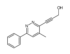 3-(4-methyl-6-phenylpyridazin-3-yl)prop-2-yn-1-ol结构式