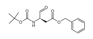 benzyl (R)-3-((tert-butoxycarbonyl)amino)-4-oxobutanoate Structure