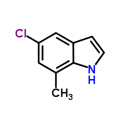 5-氯-7-甲基-1H-吲哚结构式