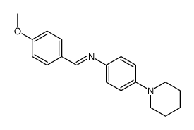 1-(4-methoxyphenyl)-N-(4-piperidin-1-ylphenyl)methanimine Structure