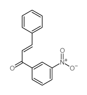 1-(3-nitrophenyl)-3-phenyl-prop-2-en-1-one结构式