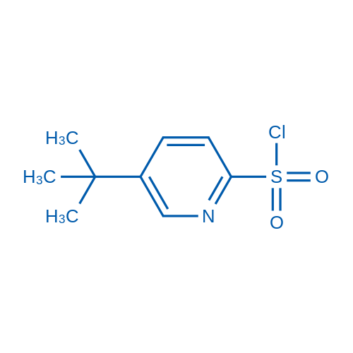 5-(tert-Butyl)pyridine-2-sulfonyl chloride structure