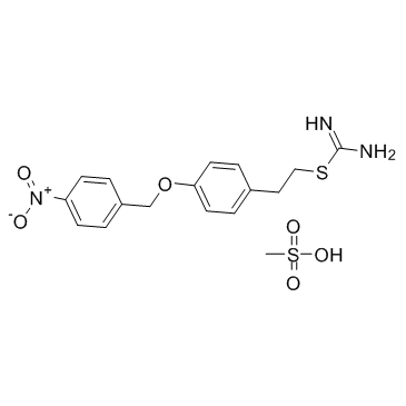 S-[4-[(4-硝基苄基)氧代]苯乙基]异硫脲甲磺酸盐图片