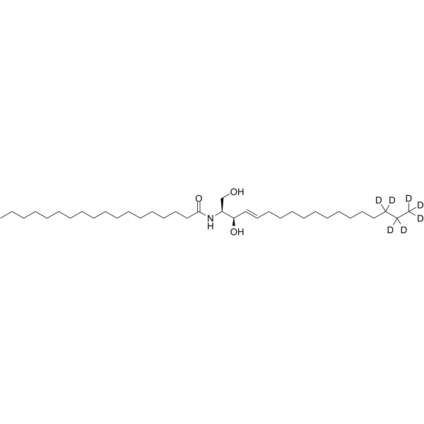 C18 Ceramide-d7 (d18:1-d7/18:0)结构式