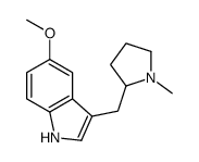 3-(N-methylpyrrolidin-2-ylmethyl)-5-methoxyindole Structure