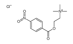 trimethyl-[2-(4-nitrobenzoyl)oxyethyl]azanium,chloride结构式