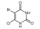 5-BROMO-6-CHLOROPYRIMIDINE-2,4(1H,3H)-DIONE结构式