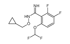 N-Cyclopropylmethoxy-6-difluoromethoxy-2,3-difluoro-benzamidine Structure