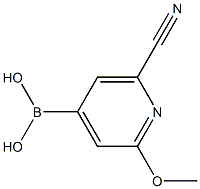 2-Methoxy-6-cyanopyridine-4-boronic acid structure