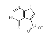 4H-Pyrrolo[2,3-d]pyrimidine-4-thione,3,7-dihydro-5-nitro-结构式