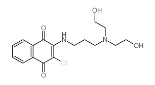 1,4-Naphthalenedione,2-[[3-[bis(2-hydroxyethyl)amino]propyl]amino]-3-chloro- picture